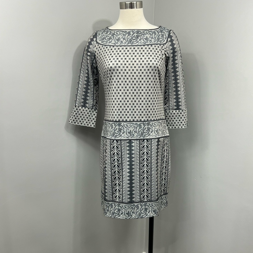 Gretchen‎ Scott Grey Print Dress